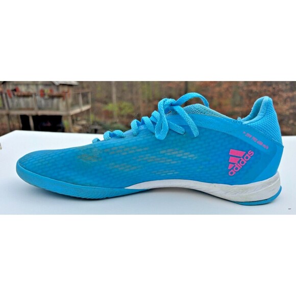 Adidas X Speedflow.3 Mens Indoor Soccer Shoes Size 10 Sky Rush Pink White GW7489 - Picture 13 of 16
